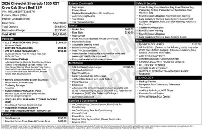 2026 Chevrolet Silverado 1500 RST