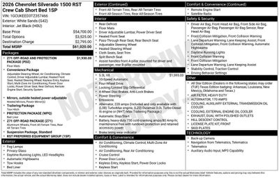 2026 Chevrolet Silverado 1500 RST