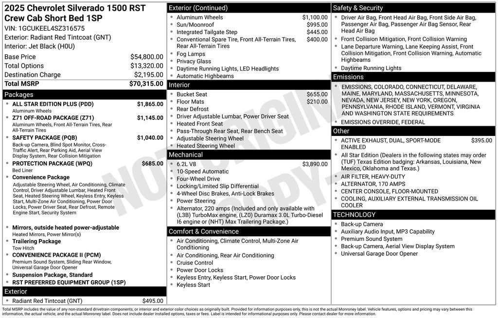 2025 Chevrolet Silverado 1500 RST