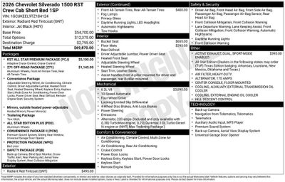 2026 Chevrolet Silverado 1500 RST