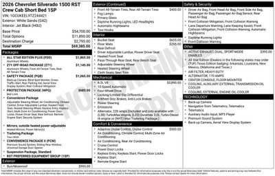 2026 Chevrolet Silverado 1500 RST