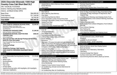 2026 Chevrolet Silverado 1500 High Country