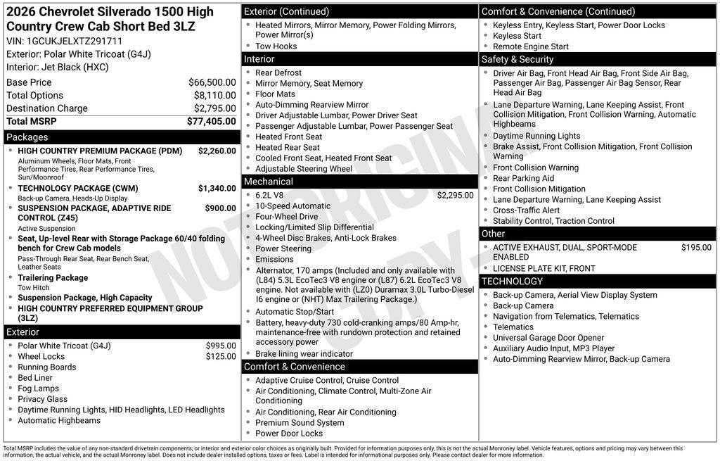 2026 Chevrolet Silverado 1500 High Country