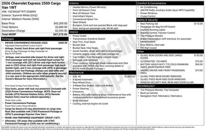 2026 Chevrolet Express Cargo WT