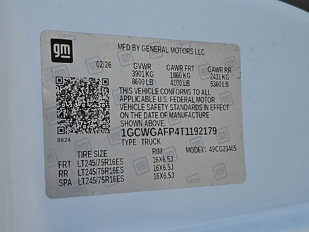 2026 Chevrolet Express Cargo WT