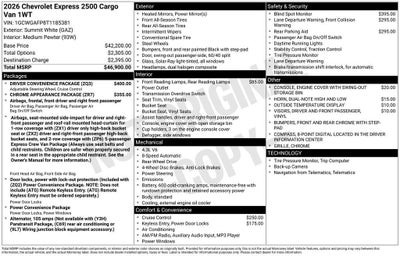 2026 Chevrolet Express Cargo WT
