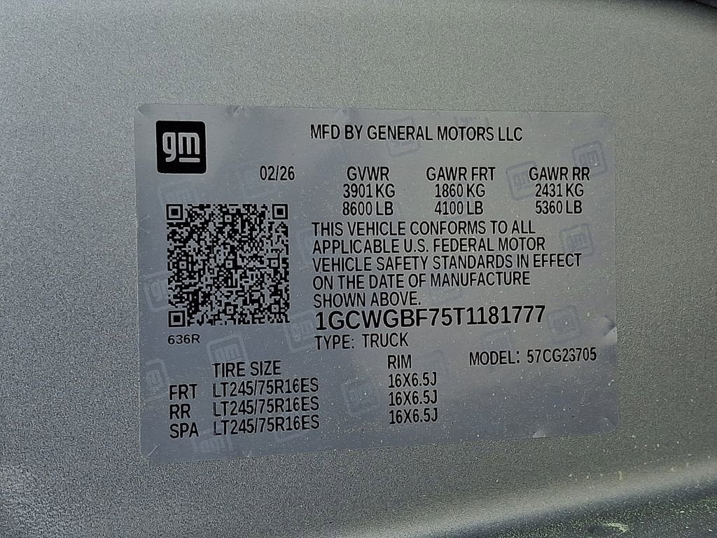 2026 Chevrolet Express Cargo WT