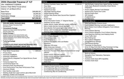 2026 Chevrolet Traverse LT