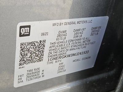 2021 Chevrolet Traverse LT Cloth