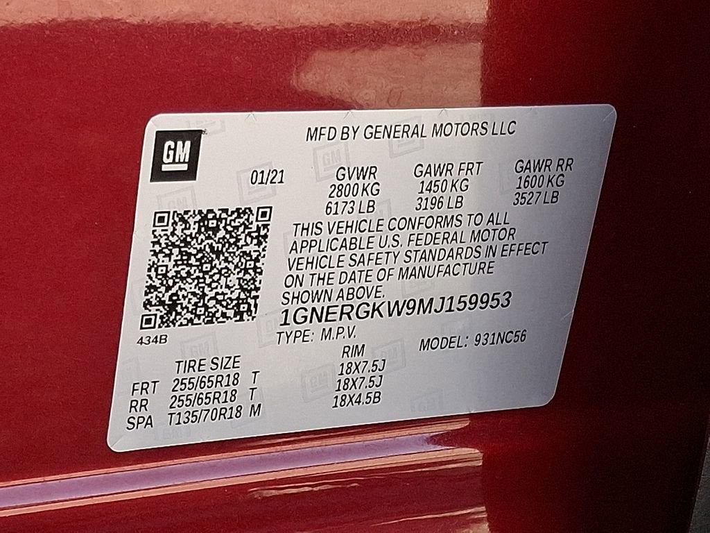 2021 Chevrolet Traverse LT Cloth