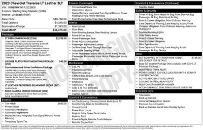 2023 Chevrolet Traverse LT Leather