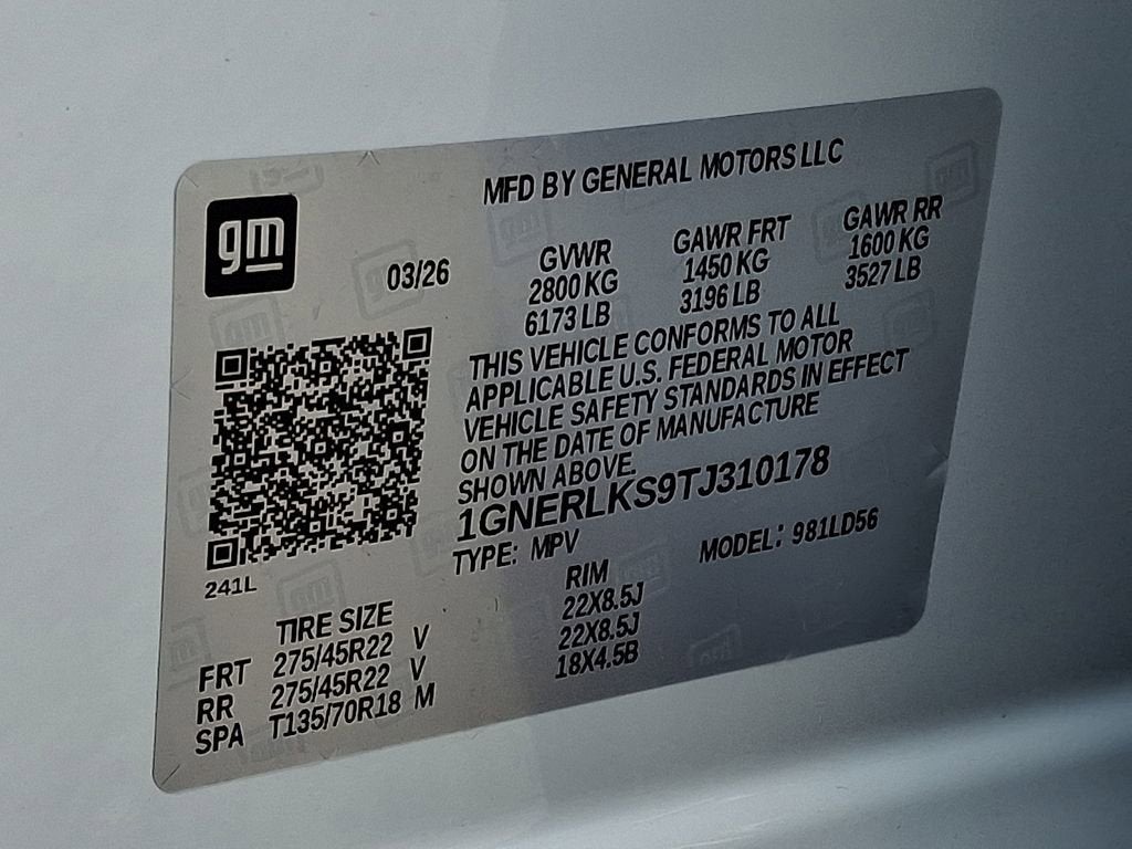 2026 Chevrolet Traverse RS