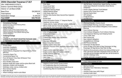 2026 Chevrolet Traverse LT