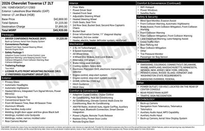2026 Chevrolet Traverse LT