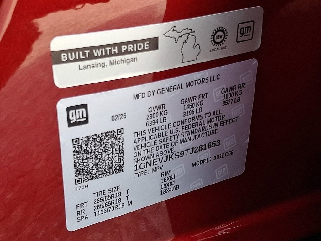 2026 Chevrolet Traverse Z71