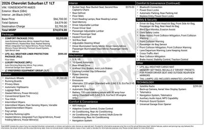 2026 Chevrolet Suburban LT