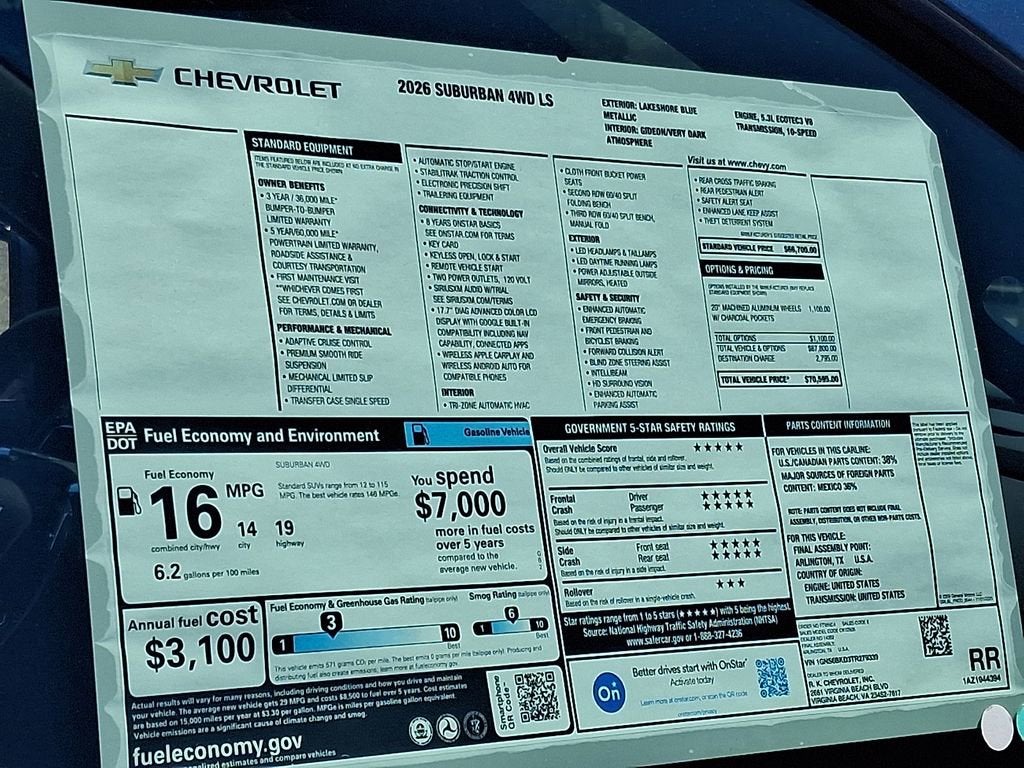 2026 Chevrolet Suburban LS