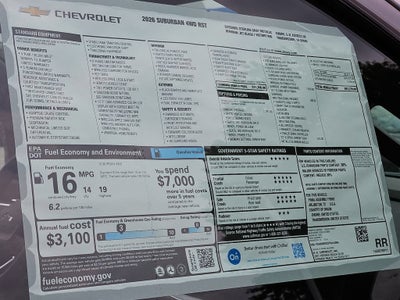 2026 Chevrolet Suburban RST