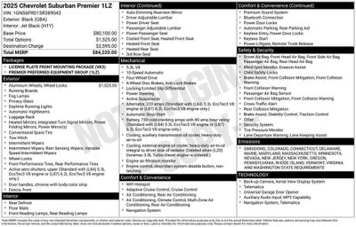 2025 Chevrolet Suburban Premier