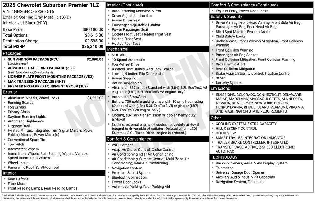 2025 Chevrolet Suburban Premier