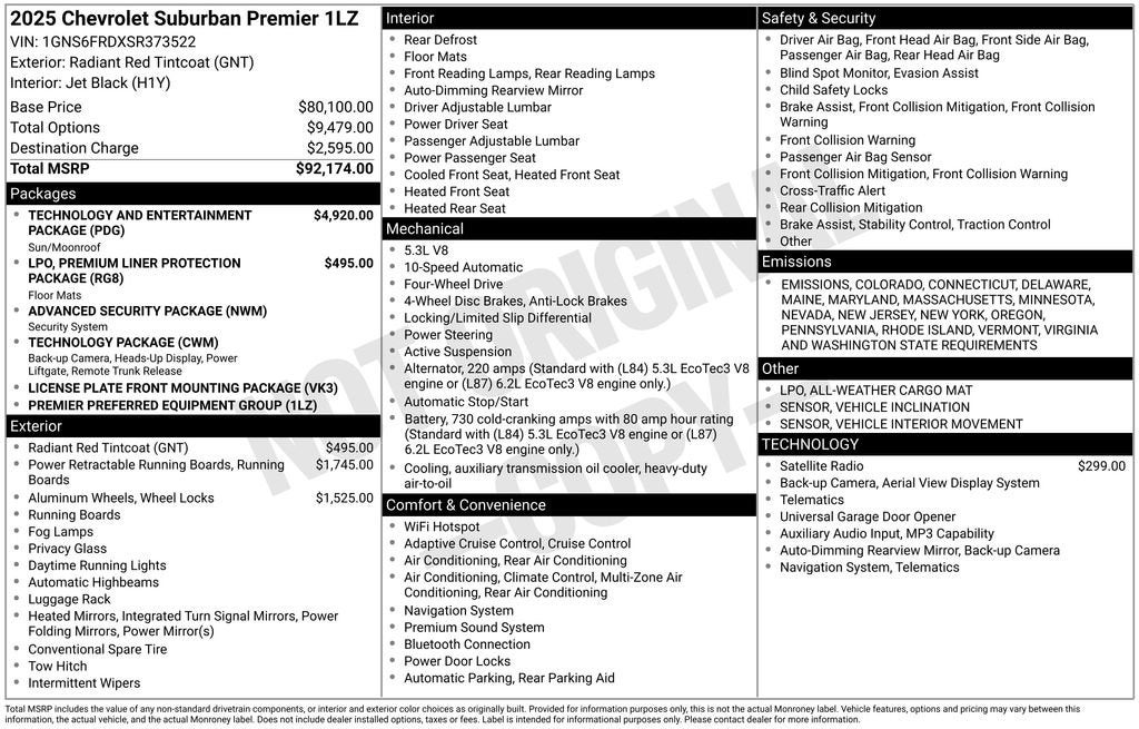2025 Chevrolet Suburban Premier
