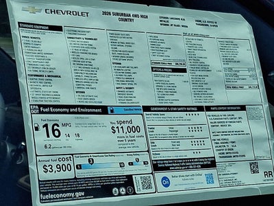 2026 Chevrolet Suburban High Country