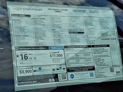 2026 Chevrolet Suburban High Country