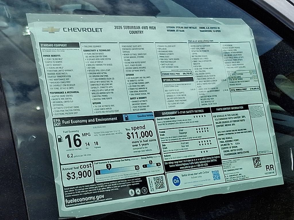 2026 Chevrolet Suburban High Country