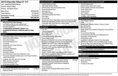 2019 Chevrolet Tahoe LT