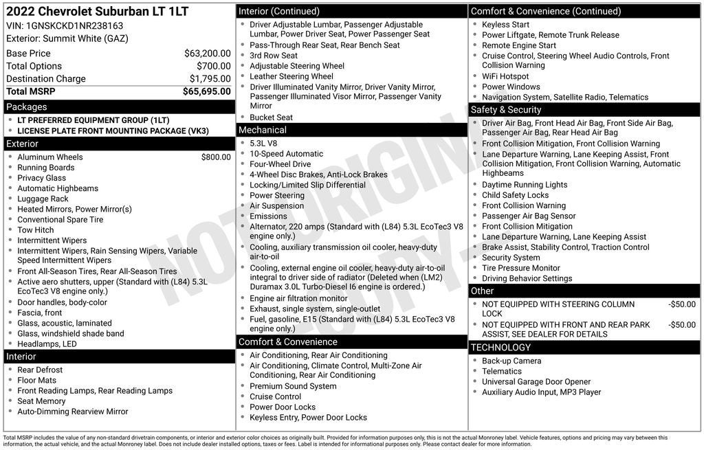 2022 Chevrolet Suburban LT
