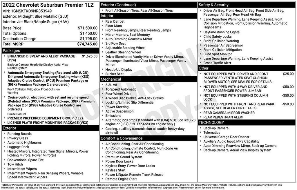 2022 Chevrolet Suburban Premier