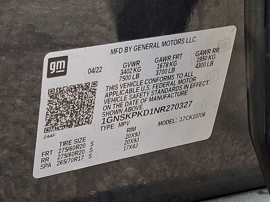 2022 Chevrolet Tahoe Z71