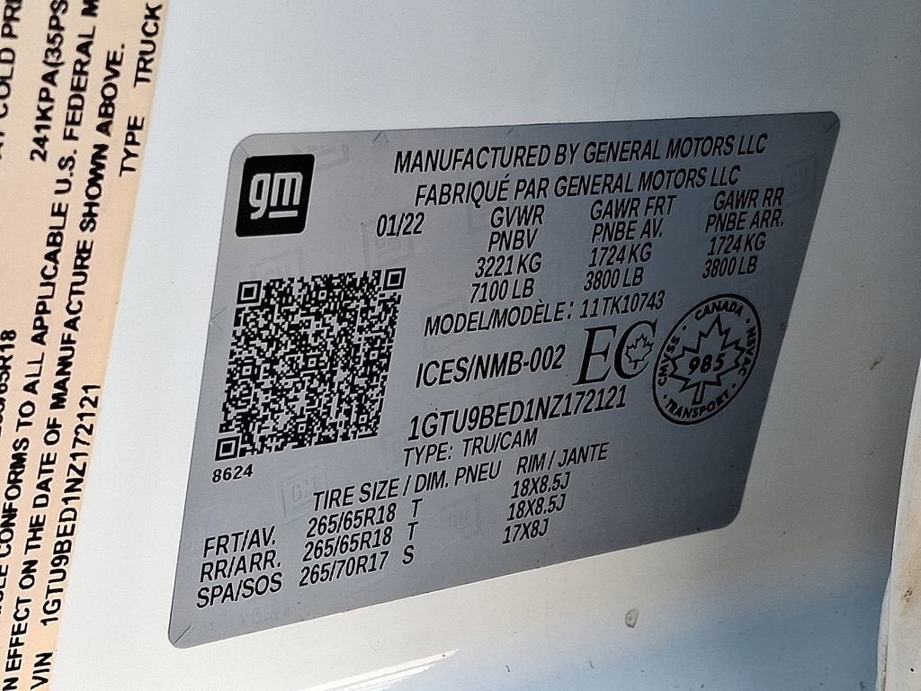 2022 GMC Sierra 1500 Limited SLE