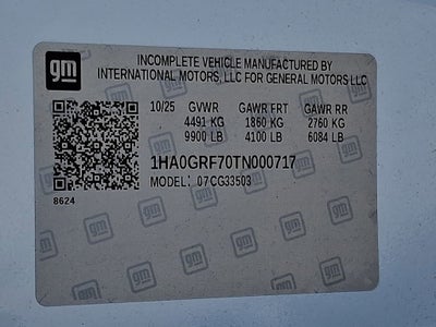 2026 Chevrolet Express Cutaway 3500 1WT