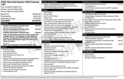 2025 Chevrolet Express Cutaway 3500 1WT