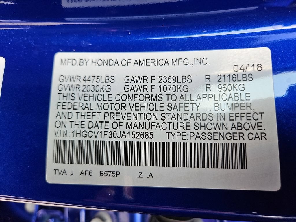 2018 Honda Accord Sport