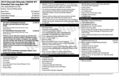 2019 Chevrolet Silverado 2500 HD Work Truck