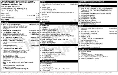 2026 Chevrolet Silverado 2500 HD LT