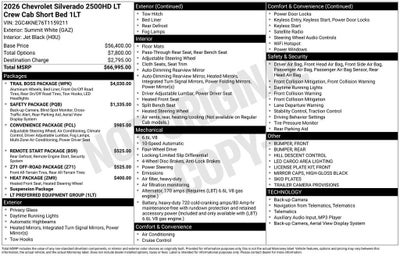 2026 Chevrolet Silverado 2500 HD LT