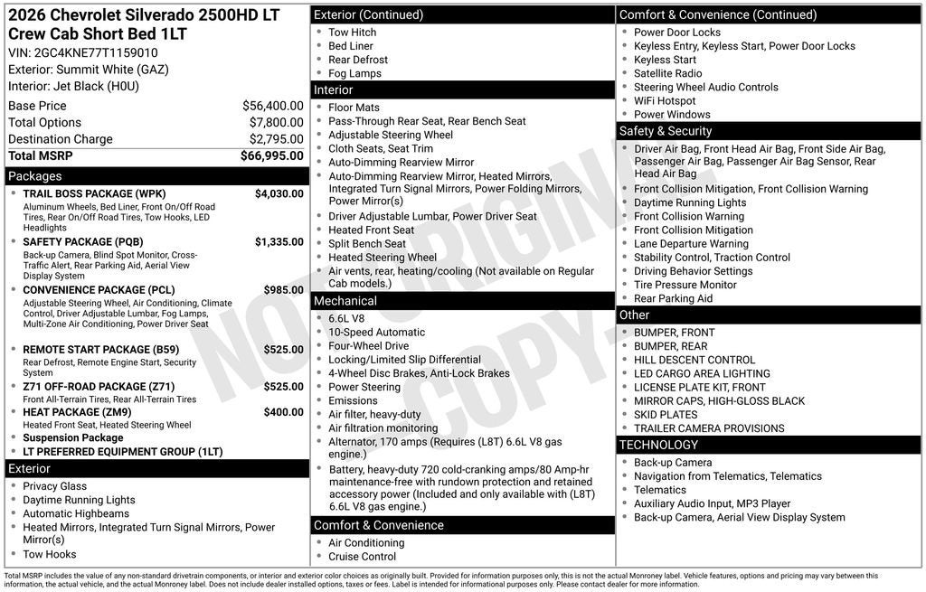 2026 Chevrolet Silverado 2500 HD LT