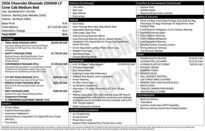 2026 Chevrolet Silverado 2500 HD LT