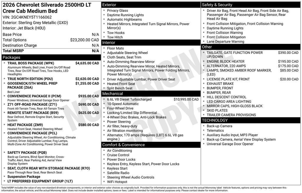 2026 Chevrolet Silverado 2500 HD LT