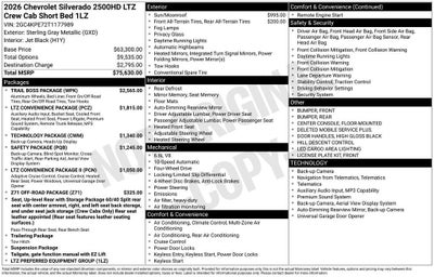 2026 Chevrolet Silverado 2500 HD LTZ