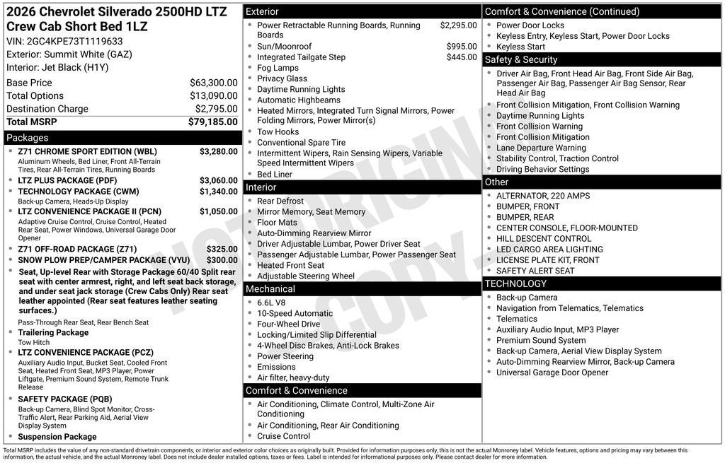 2026 Chevrolet Silverado 2500 HD LTZ
