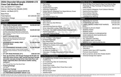 2026 Chevrolet Silverado 2500 HD LTZ