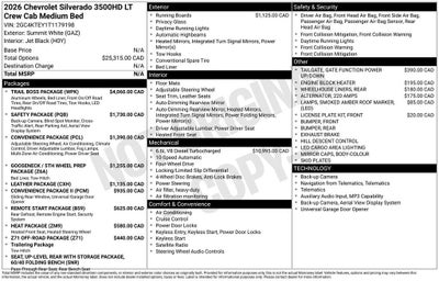 2026 Chevrolet Silverado 3500 HD LT