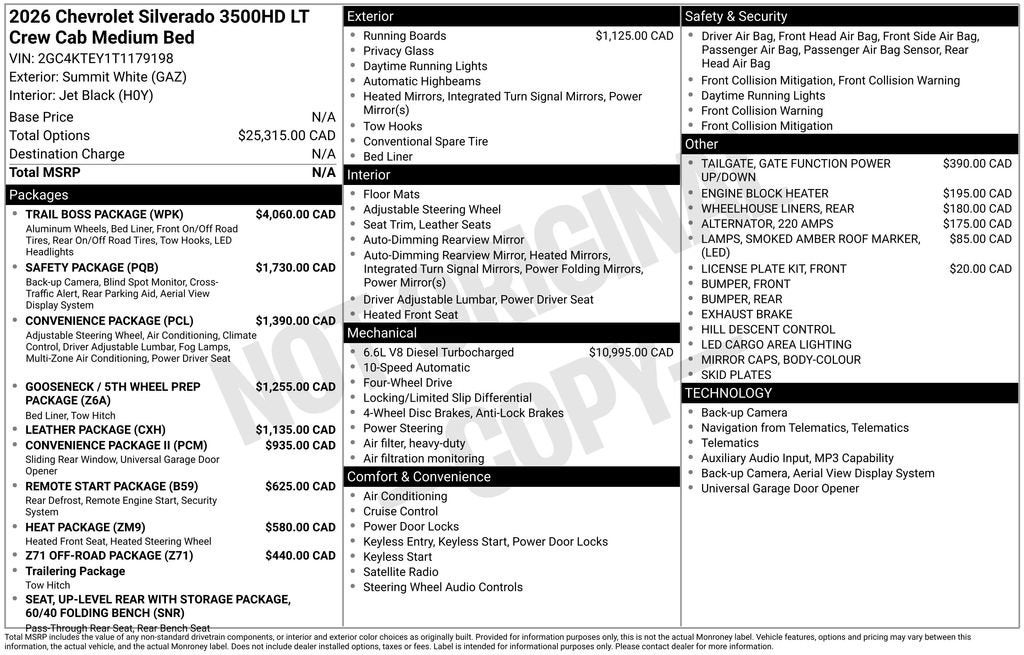2026 Chevrolet Silverado 3500 HD LT