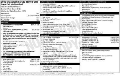 2026 Chevrolet Silverado 2500 HD ZR2