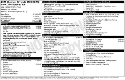 2026 Chevrolet Silverado 2500 HD ZR2