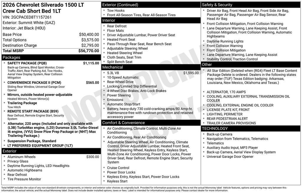 2026 Chevrolet Silverado 1500 LT